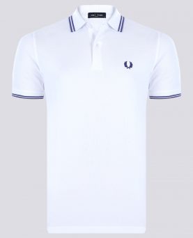 Fred Perry Poloshirt - White/Lilac