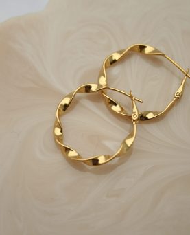 Earrings Twist Gold