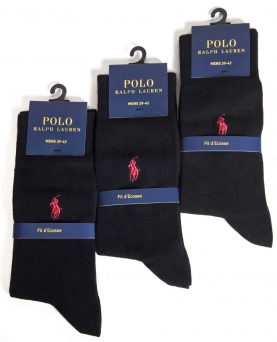 Ralph Lauren 3-pak sokker - Black