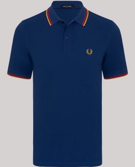 Fred Perry Poloshirt - Dark Carbon/Deep Red/Amber