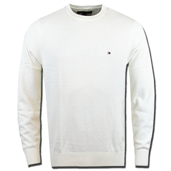 Tommy Round Neck Pullover Ecru - Outlet Fashion