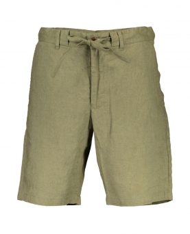 Gant Relaxed Linen Shorts - Aloe Green