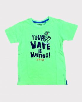 Dino Printed T-Shirt Neon