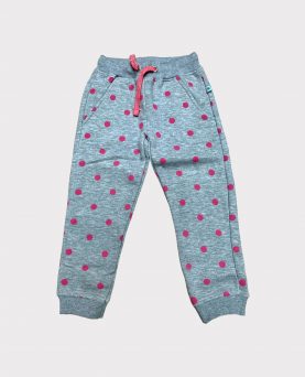 Sweatpants Grey Melange/Pink