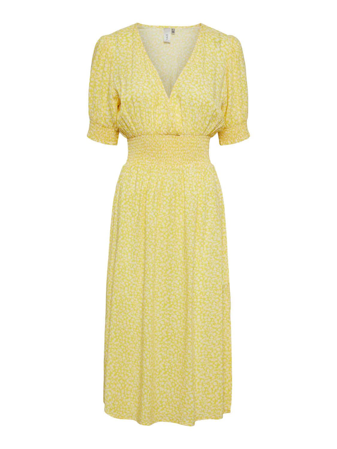 Y.A.S Laura Midi Dress Lemon - Outlet Fashion