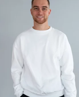 Wavy Copenhagen Oversized Crewneck White