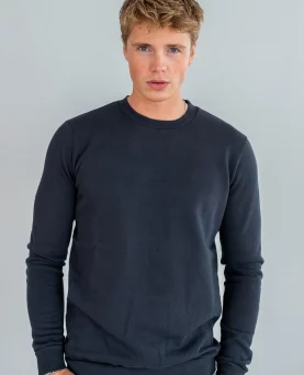 Wavy Copenhagen Crewneck Navy