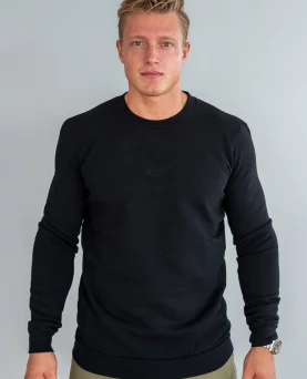 Wavy Copenhagen Crewneck Black