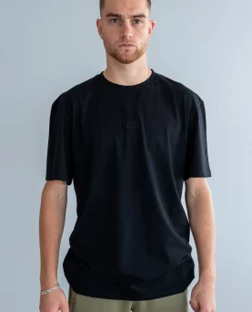 Wavy Tee Oversized Black