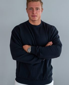 Wavy Copenhagen Oversized Crewneck Navy