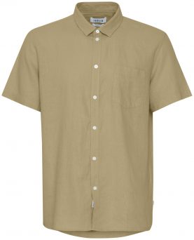 Solid SDAllan Hørskjorte Kortærmet Sand