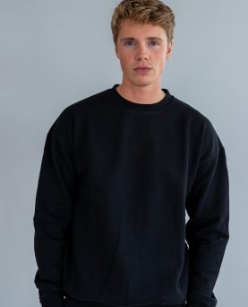 Wavy Copenhagen Oversized Crewneck Black