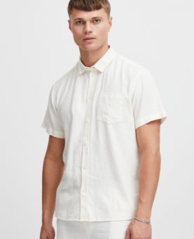 Solid SDAllan Hørskjorte Kortærmet White