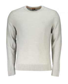 Hugo Boss Knitted Jumper Light Grey