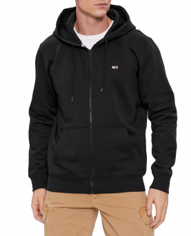 Tommy Jeans Zip Hoodie Black