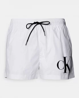Calvin Klein Badeshorts Monogram Hvid