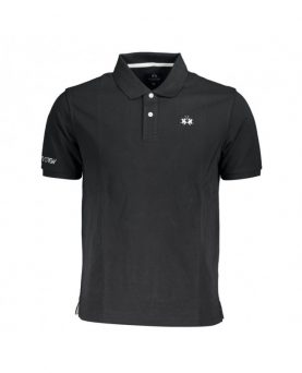 La Martina Logo Polo Black/Grey