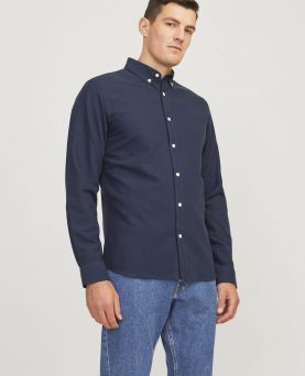 JREBOSCAR Skjorte Langærmet Navy Blazer
