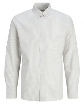 JREBOSCAR Skjorte Langærmet Crockery/White