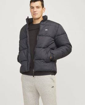 JREBREBEL LOGO PUFFER JAKKE BLACK