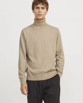 JREBCALLUM KNIT ROLL NECK CROCKERY