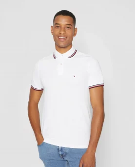 Tommy Hilfiger Poloshirt Tipped White