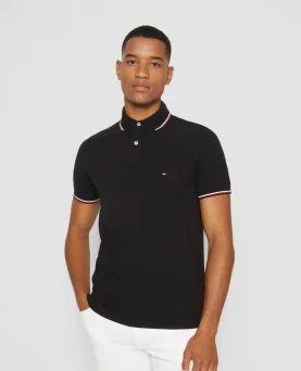 Tommy Hilfiger Poloshirt Tipped Black