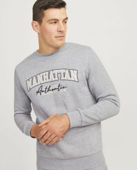 JREBNEWYORK SWEAT CREW NECK Light Grey Melange