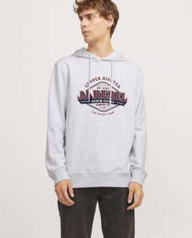 JREBCASPER SWEAT HOOD WHITE MELANGE
