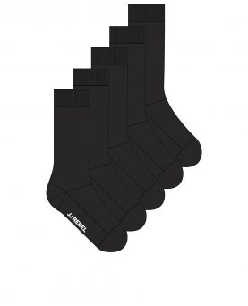 JREBREBEL LOGO SOCKS 5 PACK