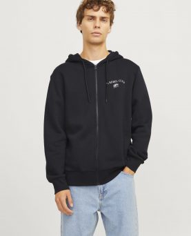 JREBANDREW SWEAT ZIP HOOD - BLACK