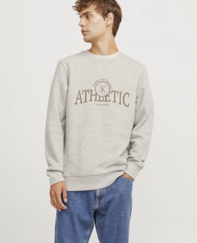 JREBANDREW SWEAT CREW NECK - LIGHT GREY MELANGE