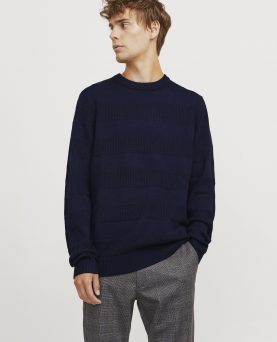 JREBTOBY KNIT CREW NECK SKY CAPTAIN