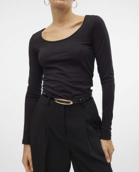 VMMAXI MY LS SOFT UNECK BLACK