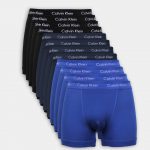 Calvin Klein 12-pak Underbukser Trunks Black/Navy/Blue