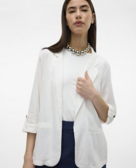VMJESMILO 3/4 HØR BLAZER SNOW WHITE