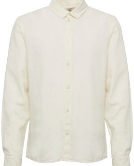 Solid Hørskjorte Ls Off White