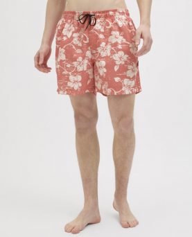 JREBHAWAII SWIM SHORT HOT CORAL