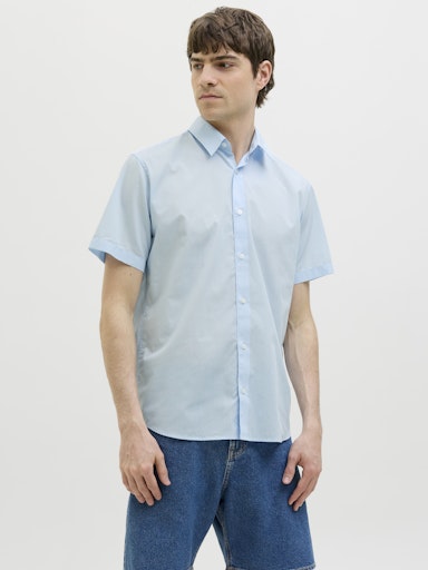 JREBGAVIN SHIRT SS CASHMERE BLUE (Størrelse: XXL)