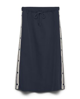 VMSOMYA PUSHBUTTON SKIRT NAVY BLAZER