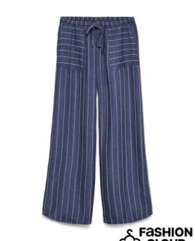 VMODETTE NW WIDE TROUSERS DARK DENIM/WHITE
