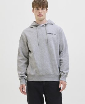 JREBZACK SWEAT HOOD LIGHT GREY MELANGE