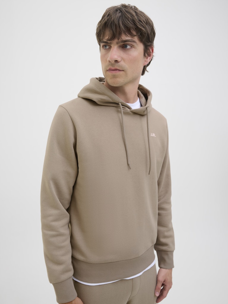 JrebRebel Logo Sweat Hoodie Roasted Cashew (Størrelse: XXL)