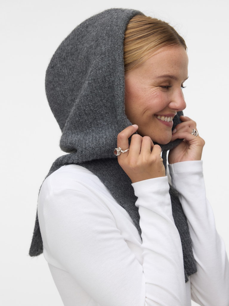 VMELENA BALACLAVA DARK GREY MELANGE