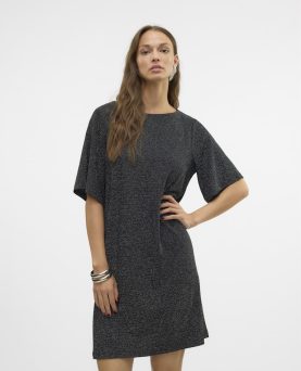 VMKANVA 2/4 TEE DRESS BLACK SILVER