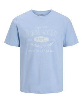 JREBVINTAGE REBEL TEE SS CREW NECK-Chambray Blue