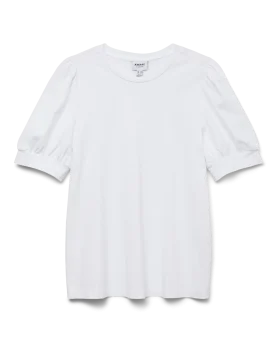 AWKERRY 2/4 O-NECK TOP-Bright White