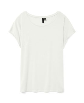 VMAVA PLAIN SS TOP JRS NOOS-Snow white