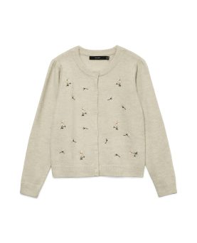 VMFIORELLA EMB LS O-NECK SHORT CARD BOO-Birch