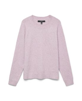 VMDOFFY LS O-NECK BLOUSE GA -Pink-A-Boo/MELANGE